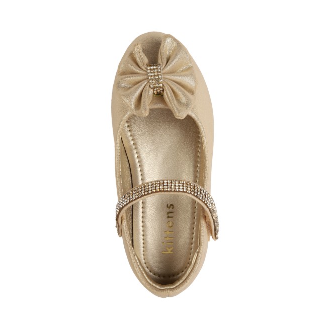 Kittens Girls Gold Casual Ballerinas (SKU: 78-36-15-25)