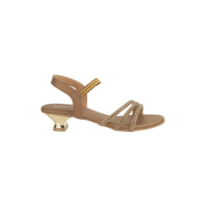 Kittens Girls Antic-gold Casual Sandals (SKU: 78-39-28-30)