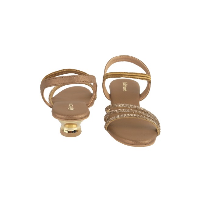 Kittens Girls Antic-gold Casual Sandals (SKU: 78-39-28-30)