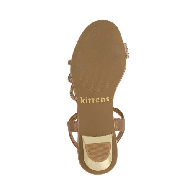 Kittens Girls Antic-gold Casual Sandals (SKU: 78-39-28-30)