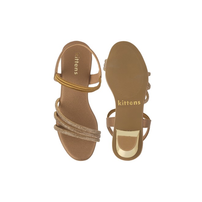 Kittens Girls Antic-gold Casual Sandals (SKU: 78-39-28-30)