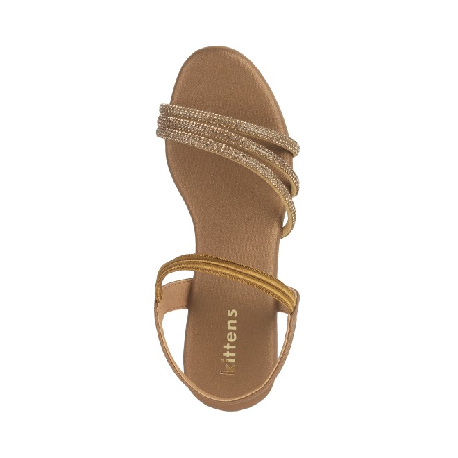 Kittens Girls Antic-gold Casual Sandals (SKU: 78-39-28-30)
