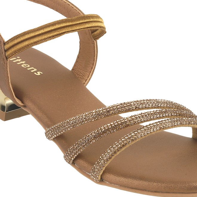 Kittens Girls Antic-gold Casual Sandals (SKU: 78-39-28-30)