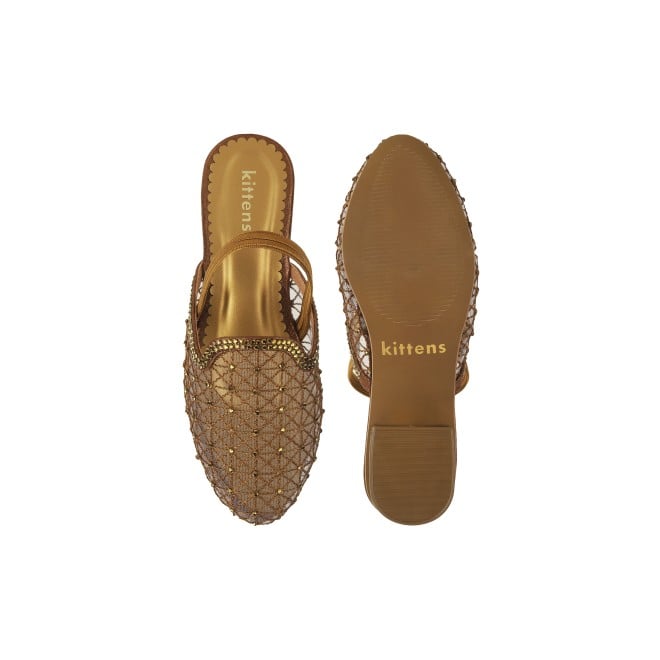 Kittens Girls Antic-gold Casual Sandals (SKU: 78-40-28-30)