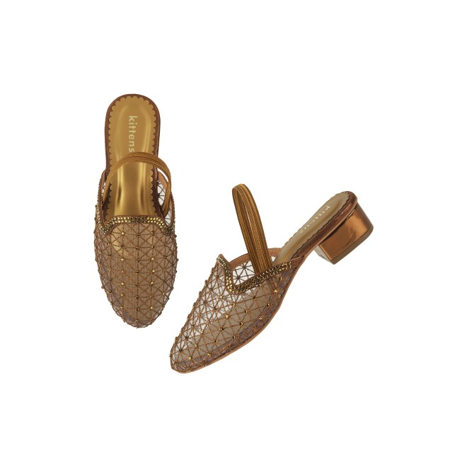 Kittens Girls Antic-gold Casual Sandals (SKU: 78-40-28-30)