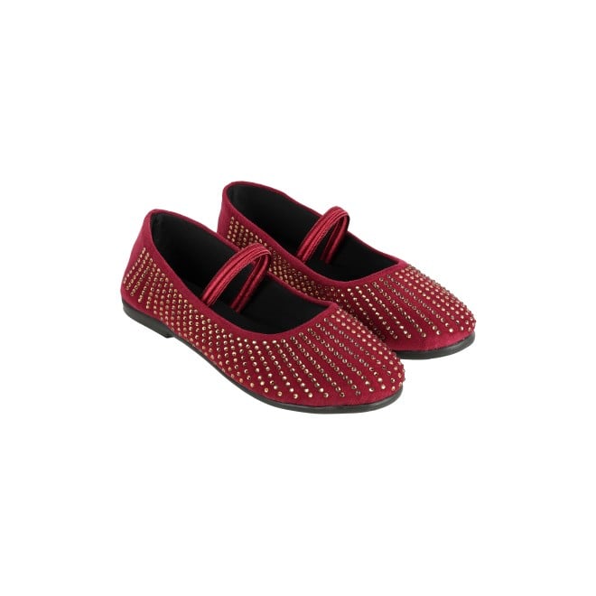 Kittens Girls Maroon Casual Ballerinas (SKU: 78-48-44-30)