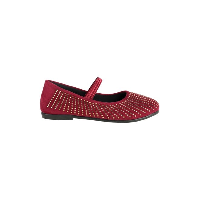 Kittens Girls Maroon Casual Ballerinas (SKU: 78-48-44-30)