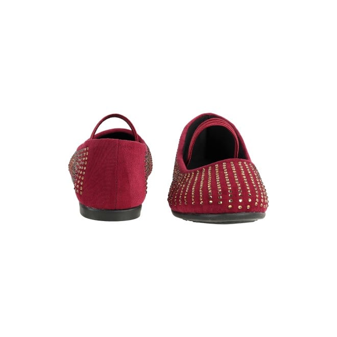 Kittens Girls Maroon Casual Ballerinas (SKU: 78-48-44-30)