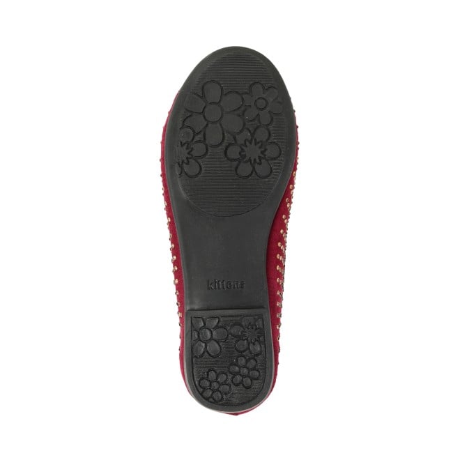 Kittens Girls Maroon Casual Ballerinas (SKU: 78-48-44-30)
