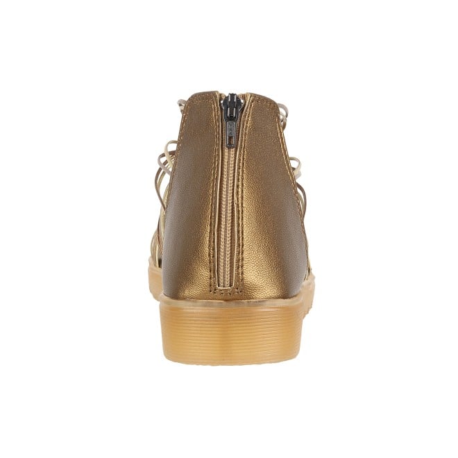 Kittens Girls Antic-gold Casual Sandals (SKU: 78-5-28-30)