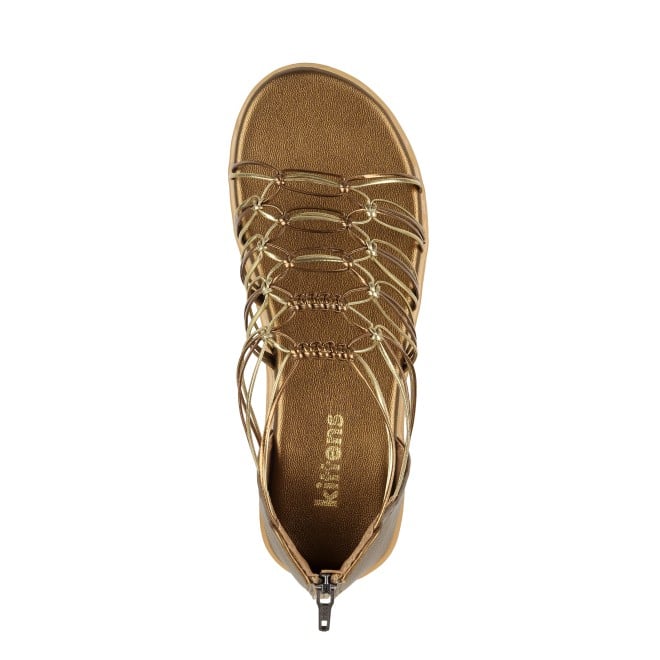 Kittens Girls Antic-gold Casual Sandals (SKU: 78-5-28-30)