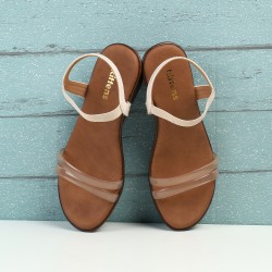 Girls Beige Casual Sandals