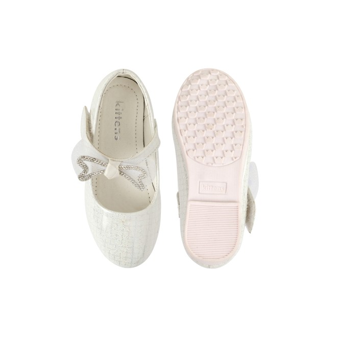 Kittens Girls White Casual Ballerinas (SKU: 78-5641-16-25)