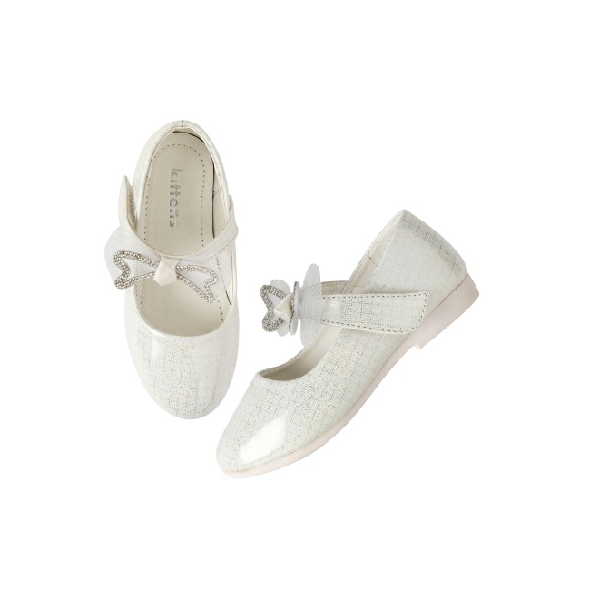 Kittens Girls White Casual Ballerinas (SKU: 78-5641-16-25)