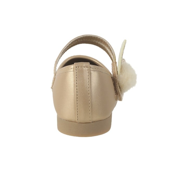 Kittens Girls Gold Casual Ballerinas (SKU: 78-5654-15-25)