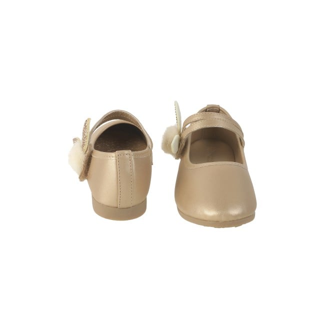 Kittens Girls Gold Casual Ballerinas (SKU: 78-5654-15-25)