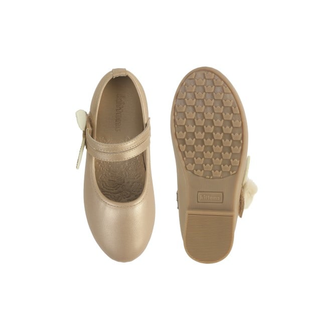Kittens Girls Gold Casual Ballerinas (SKU: 78-5654-15-25)