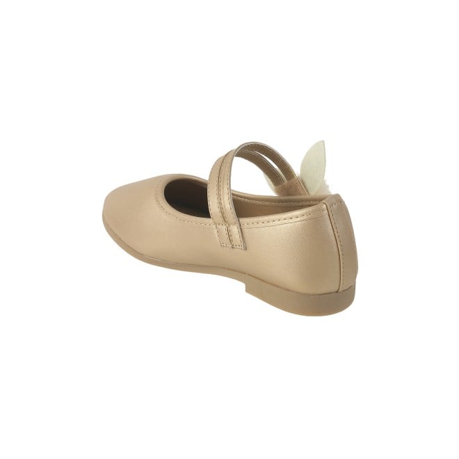 Kittens Girls Gold Casual Ballerinas (SKU: 78-5654-15-25)