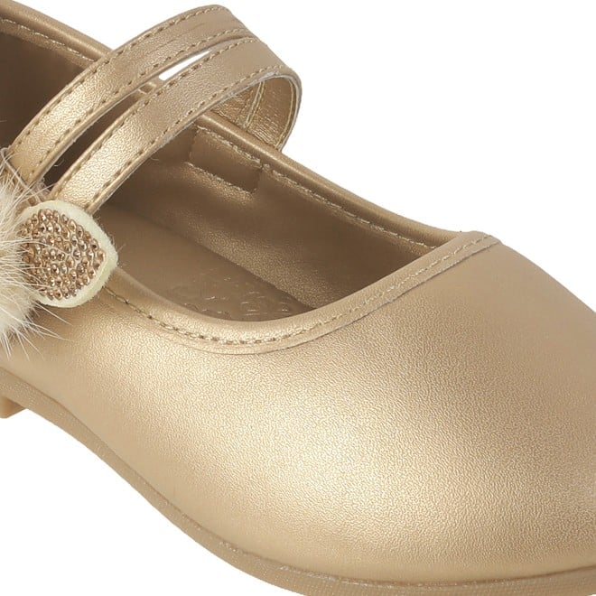 Kittens Girls Gold Casual Ballerinas (SKU: 78-5654-15-25)