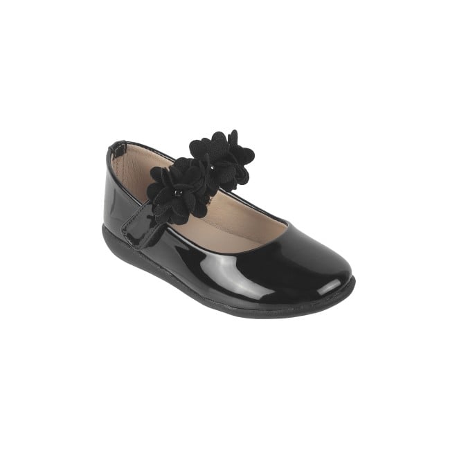 Kittens Girls Black-pat Formal Ballerinas