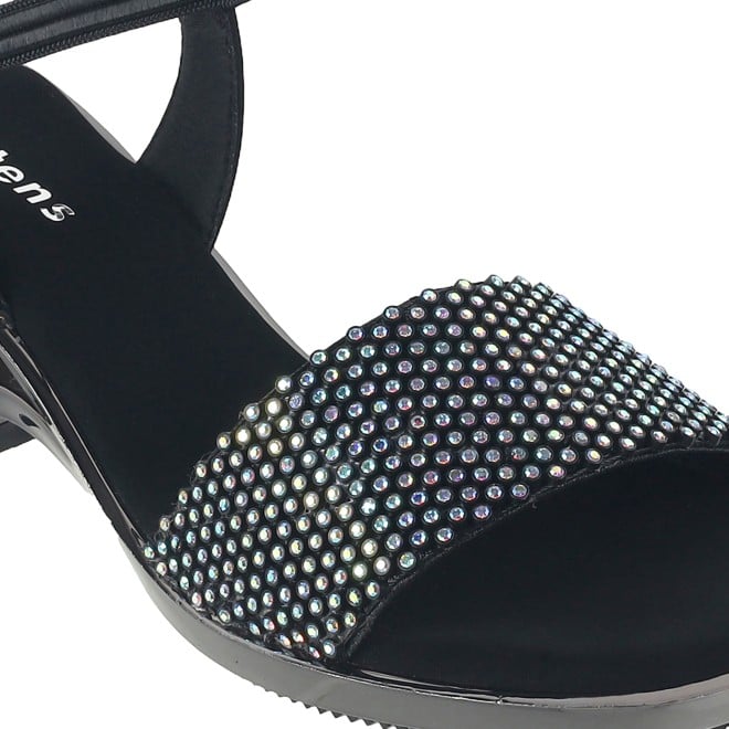Kittens Girls Black Formal Sandals (SKU: 78-57106-11-30)