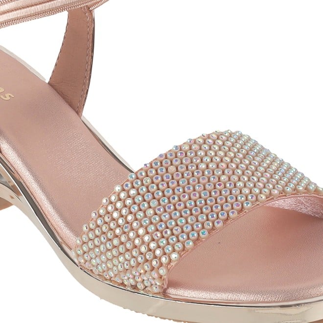 Kittens Girls Rose-gold Formal Sandals (SKU: 78-57106-52-30)