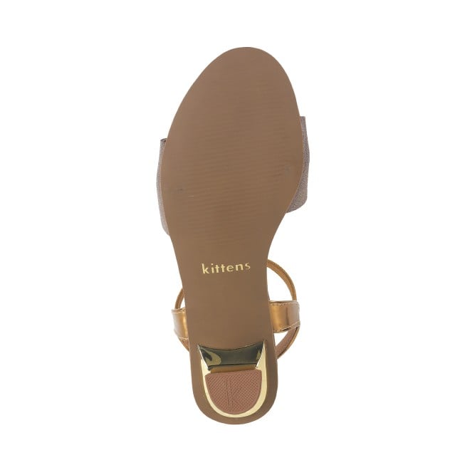 Kittens Girls Antic-gold Formal Sandals (SKU: 78-57112-28-33)
