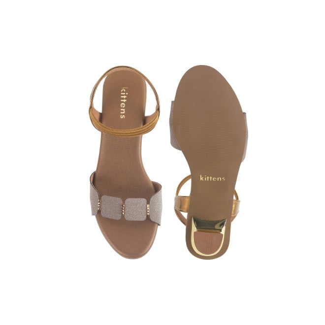 Kittens Girls Antic-gold Formal Sandals (SKU: 78-57112-28-33)