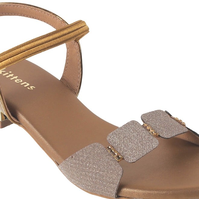 Kittens Girls Antic-gold Formal Sandals (SKU: 78-57112-28-33)