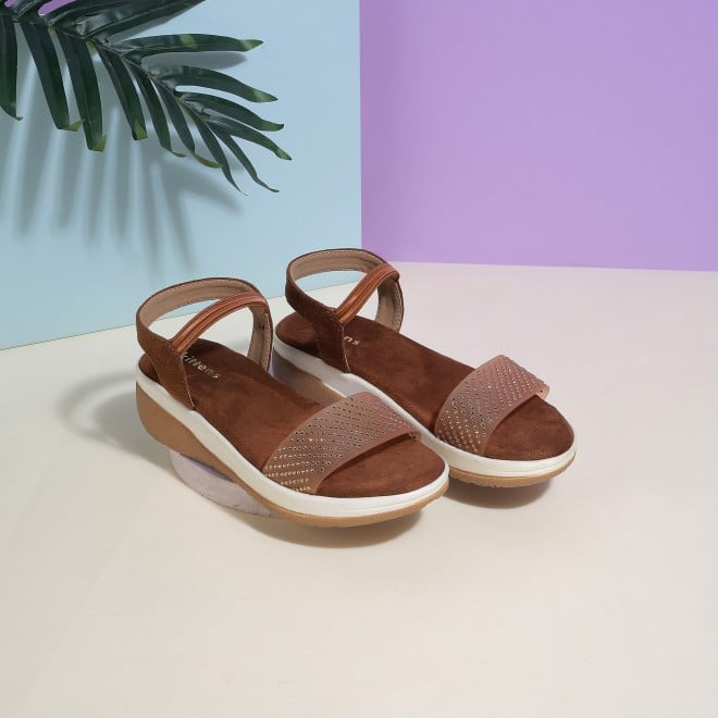 Kittens Girls Tan Casual Sandals (SKU: 78-5721-23-30)