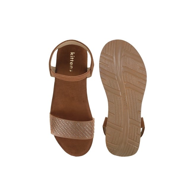 Kittens Girls Tan Casual Sandals (SKU: 78-5721-23-30)