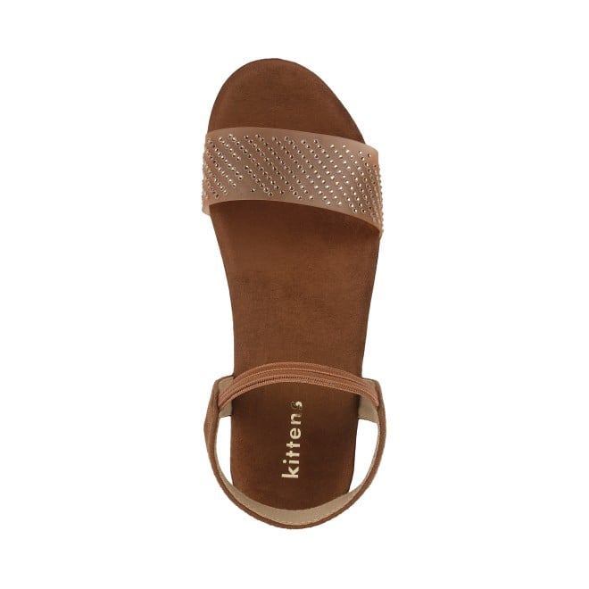 Kittens Girls Tan Casual Sandals (SKU: 78-5721-23-30)