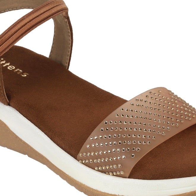 Kittens Girls Tan Casual Sandals (SKU: 78-5721-23-30)