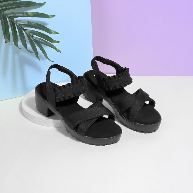 Kittens Girls Black Casual Sandals (SKU: 78-5733-11-31)