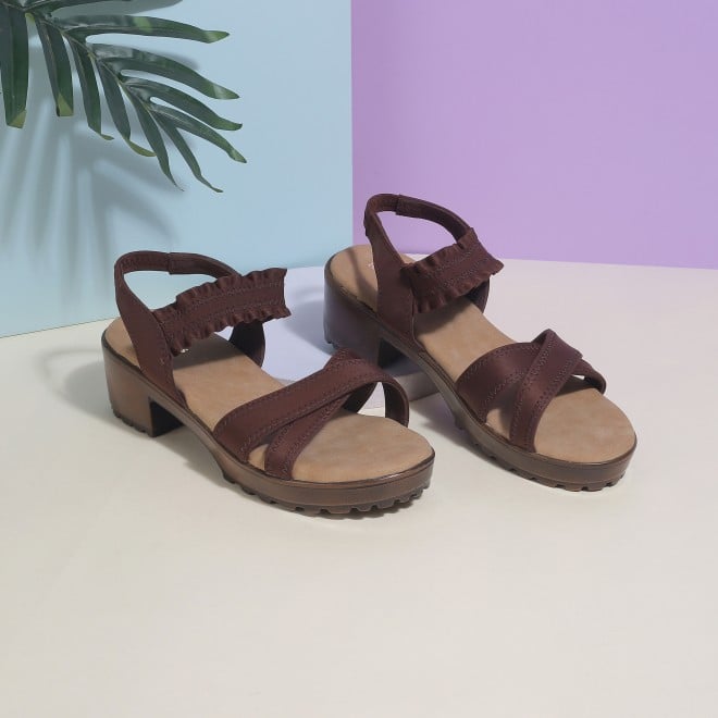 Kittens Girls Brown Casual Sandals (SKU: 78-5733-12-31)