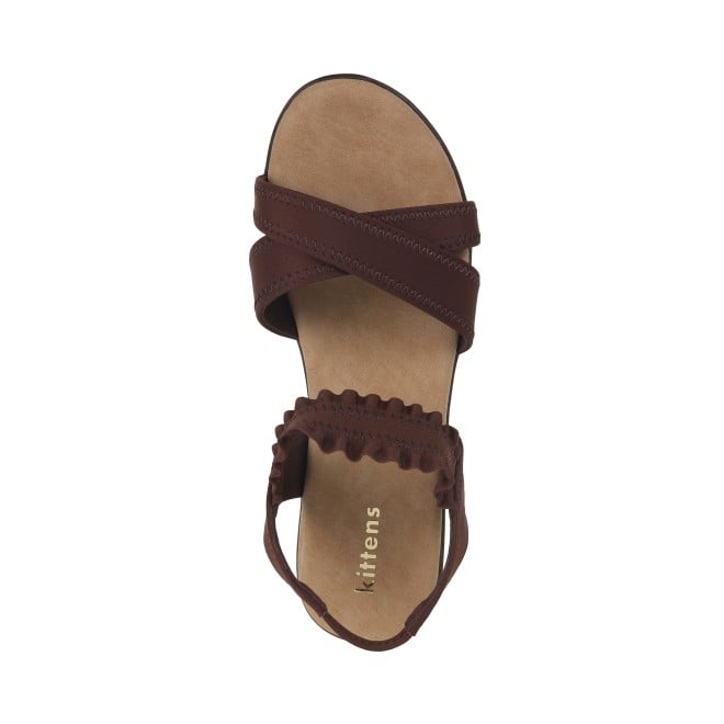 Kittens Girls Brown Casual Sandals (SKU: 78-5733-12-31)
