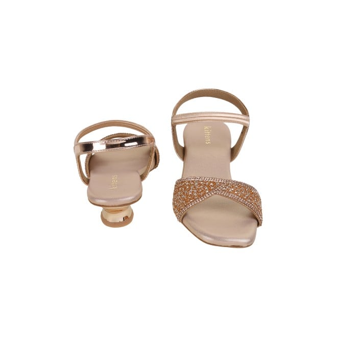 Kittens Girls Rose-gold Formal Sandals (SKU: 78-5739-52-34)
