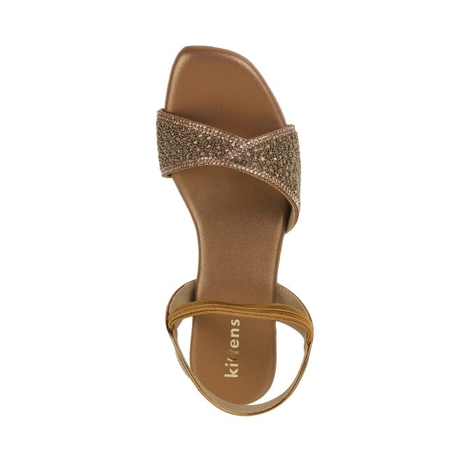 Kittens Girls Antic-gold Formal Sandals (SKU: 78-5739-28-34)