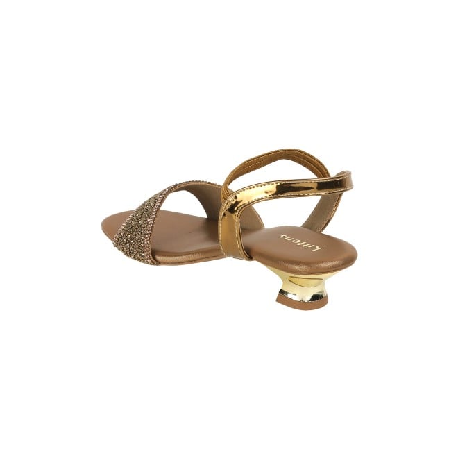 Kittens Girls Antic-gold Formal Sandals (SKU: 78-5739-28-34)
