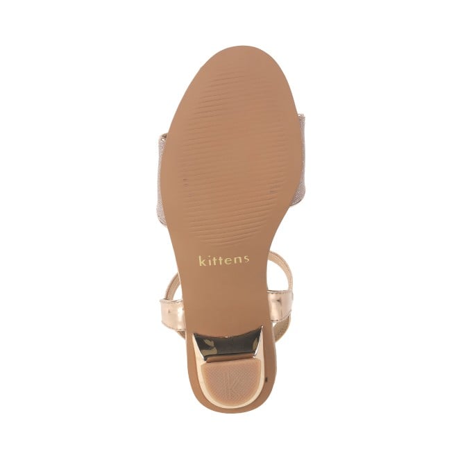 Kittens Girls Rose-gold Formal Sandals (SKU: 78-5740-52-31)