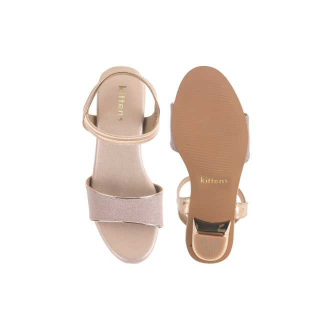Kittens Girls Rose-gold Formal Sandals (SKU: 78-5740-52-31)