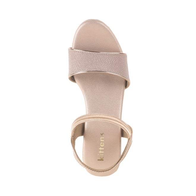 Kittens Girls Rose-gold Formal Sandals (SKU: 78-5740-52-31)