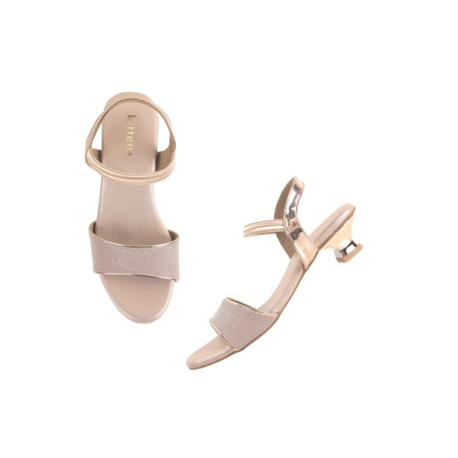 Kittens Girls Rose-gold Formal Sandals (SKU: 78-5740-52-31)