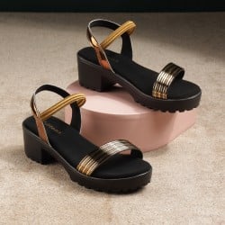 Girls Antic-gold Casual Sandals