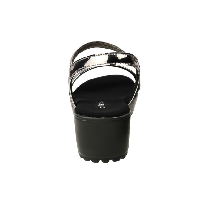 Kittens Girls Gun-metal Casual Sandals (SKU: 78-5741-29-30)