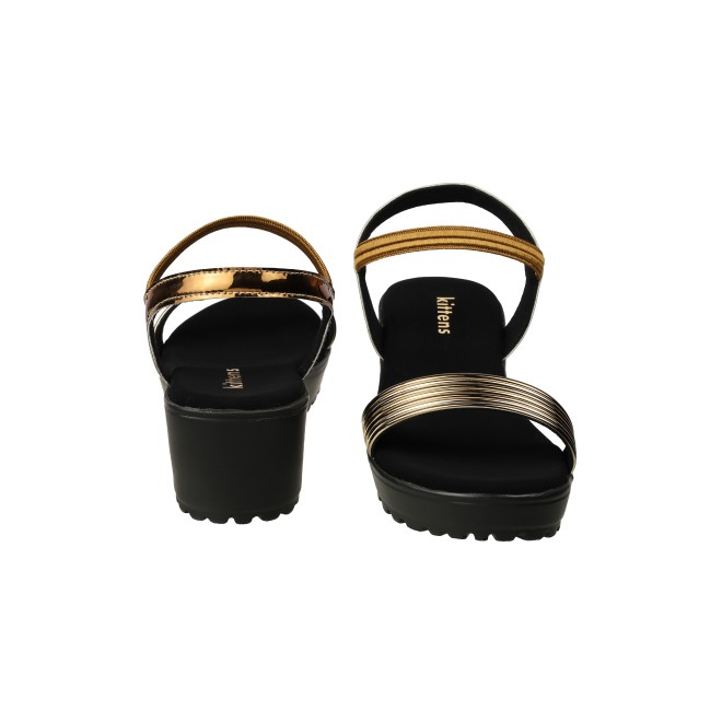 Kittens Girls Antic-gold Casual Sandals (SKU: 78-5741-28-30)