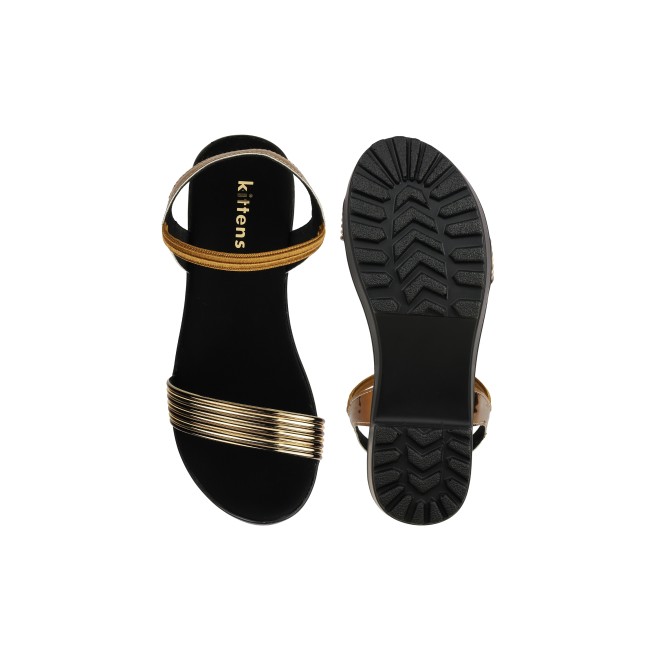 Kittens Girls Antic-gold Casual Sandals (SKU: 78-5741-28-30)