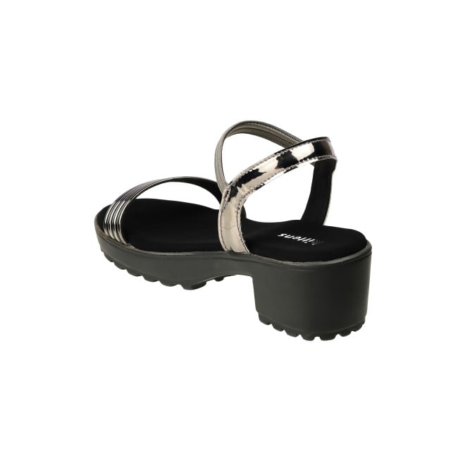 Kittens Girls Gun-metal Casual Sandals (SKU: 78-5741-29-30)