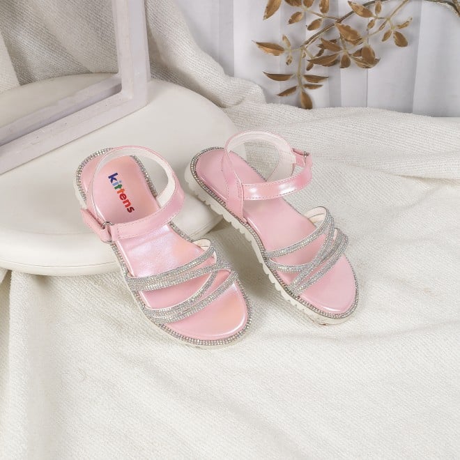 Kittens Girls Pink Casual Sandals (SKU: 78-5788-24-25)