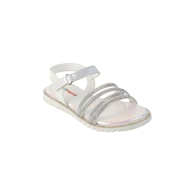 Kittens Girls White Casual Sandals
